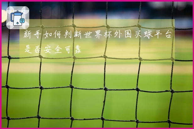 新手如何判断世界杯外围买球平台是否安全可靠